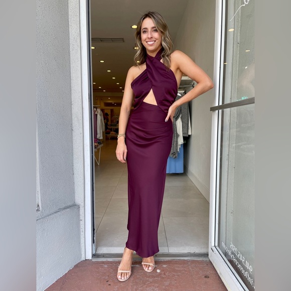 MISHA COLLECTION | Dresses | Misha Linnea Satin Midi Dress | Poshmark MISHA COLLECTION | Dresses | Misha Linnea Satin Midi Dress | Poshmark